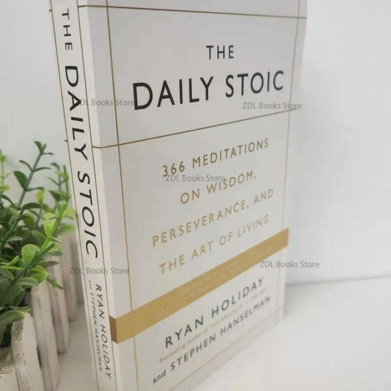 KIMLUD, The Daily Stoic By Ryan Holiday 366 Meditations on Wisdom Perseverance and The Art of Living Book Libros, KIMLUD Womens Clothes