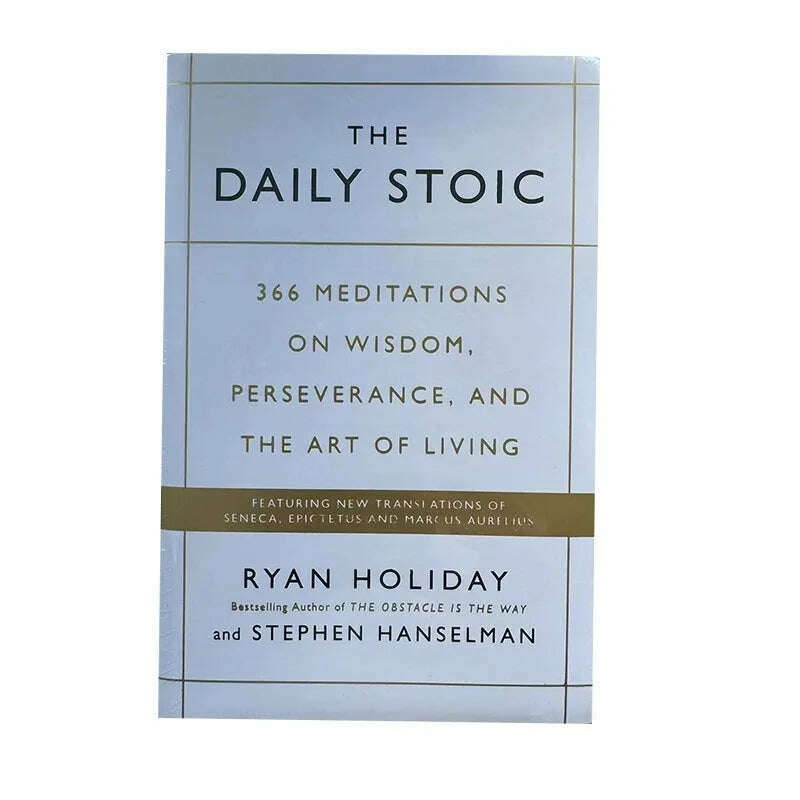 KIMLUD, The Daily Stoic by Ryan Holiday 366 Meditations on Wisdom Perseverance and the Art of Living Book Libros, KIMLUD Womens Clothes