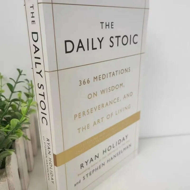 KIMLUD, The Daily Stoic by Ryan Holiday 366 Meditations on Wisdom Perseverance and the Art of Living Book Libros, KIMLUD Womens Clothes