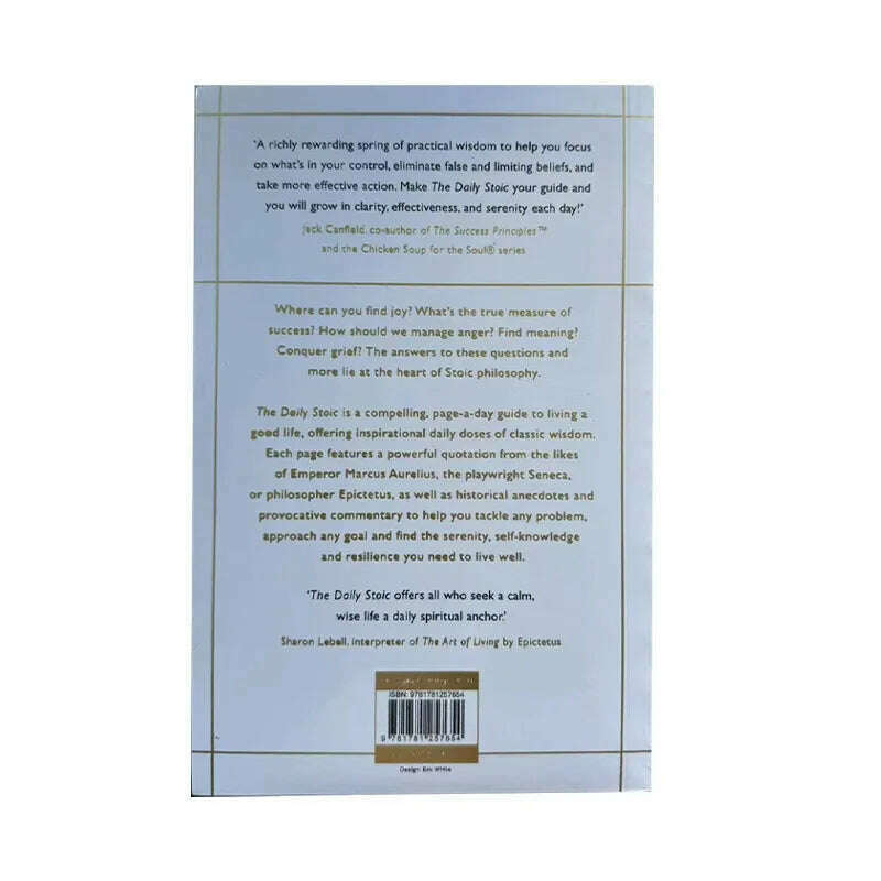 KIMLUD, The Daily Stoic by Ryan Holiday 366 Meditations on Wisdom Perseverance and the Art of Living Book Libros, KIMLUD Womens Clothes