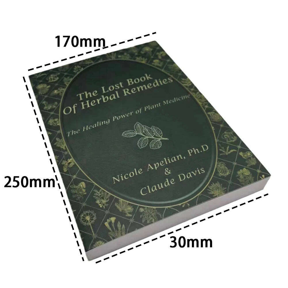 KIMLUD, The Lost Book of Herbal Remedies The Healing Power of Plant Medicine Colored Inner Pages Paperback Contains Colored Images, KIMLUD Womens Clothes