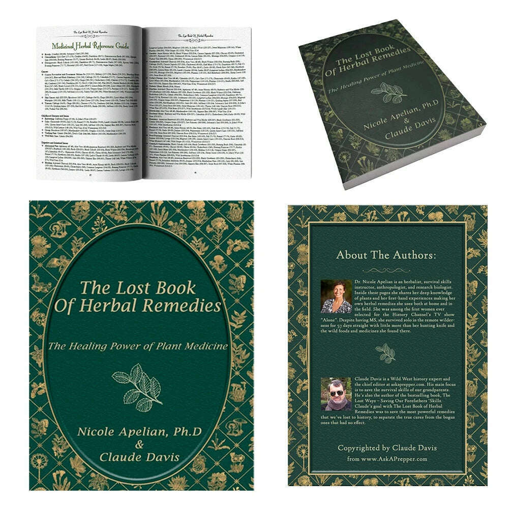 KIMLUD, The Lost Book of Herbal Remedies The Healing Power of Plant Medicine Colored Inner Pages Paperback Contains Colored Images, KIMLUD Womens Clothes