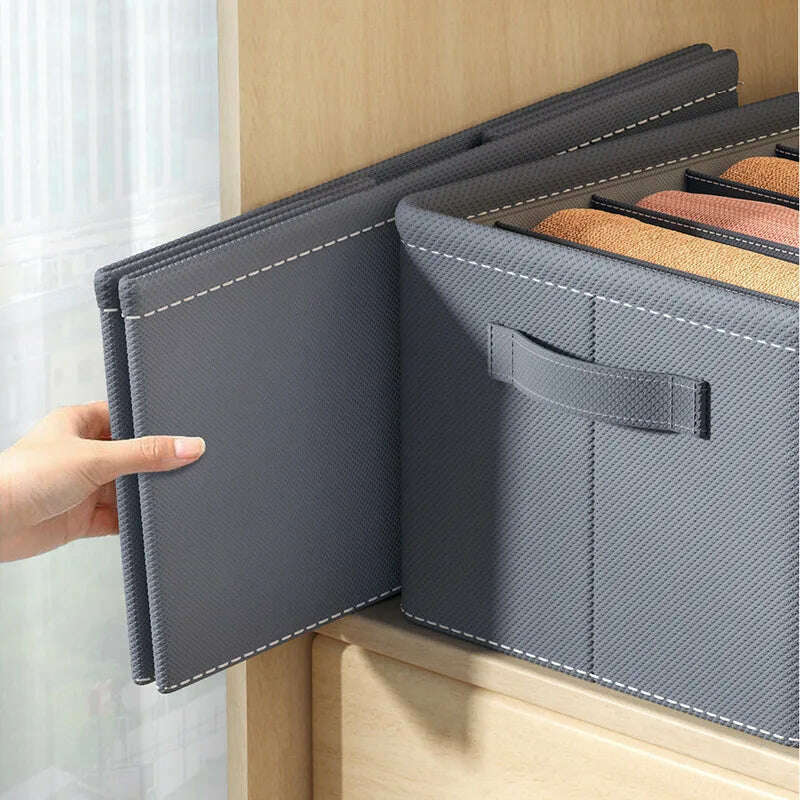 KIMLUD, Thicken Wardrobe Clothes Organizer Pants Sweater Jeans Storage Box Cabinets Drawers Organizer Closet Clothes Storage Organizers, KIMLUD Womens Clothes