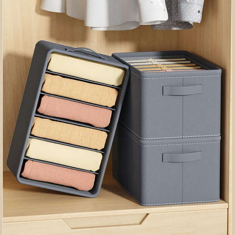 KIMLUD, Thicken Wardrobe Clothes Organizer Pants Sweater Jeans Storage Box Cabinets Drawers Organizer Closet Clothes Storage Organizers, KIMLUD Womens Clothes