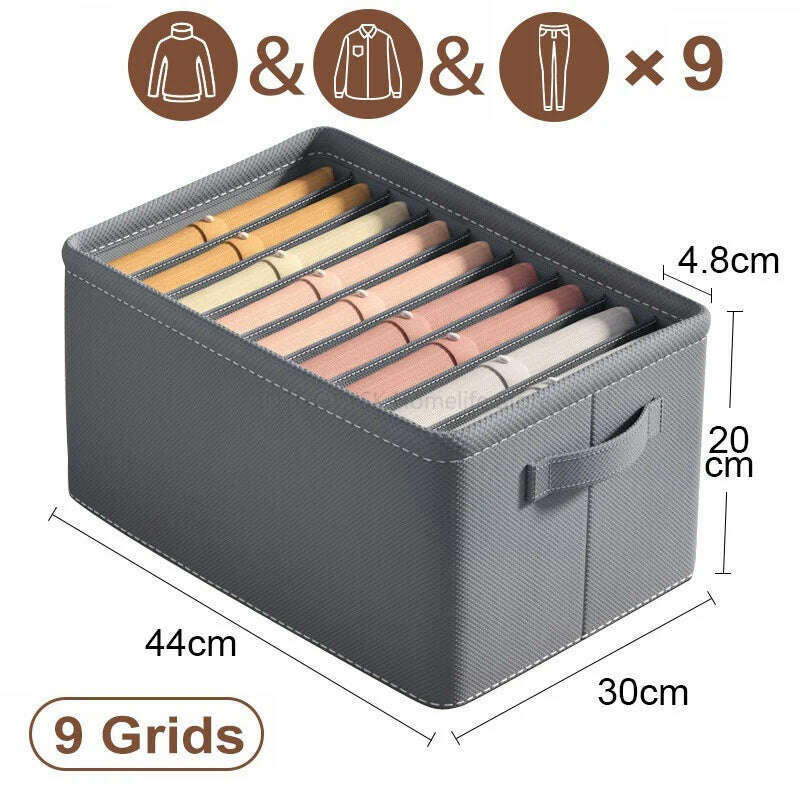 KIMLUD, Thicken Wardrobe Clothes Organizer Pants Sweater Jeans Storage Box Cabinets Drawers Organizer Closet Clothes Storage Organizers, KIMLUD Womens Clothes