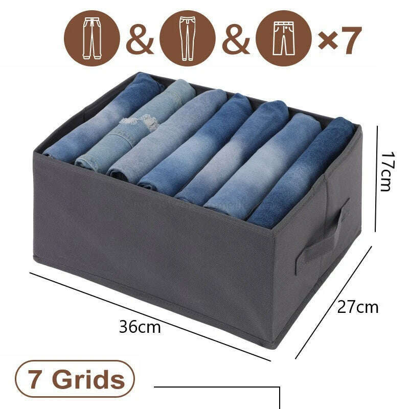 KIMLUD, Thicken Wardrobe Clothes Organizer Pants Sweater Jeans Storage Box Cabinets Drawers Organizer Closet Clothes Storage Organizers, KIMLUD Womens Clothes