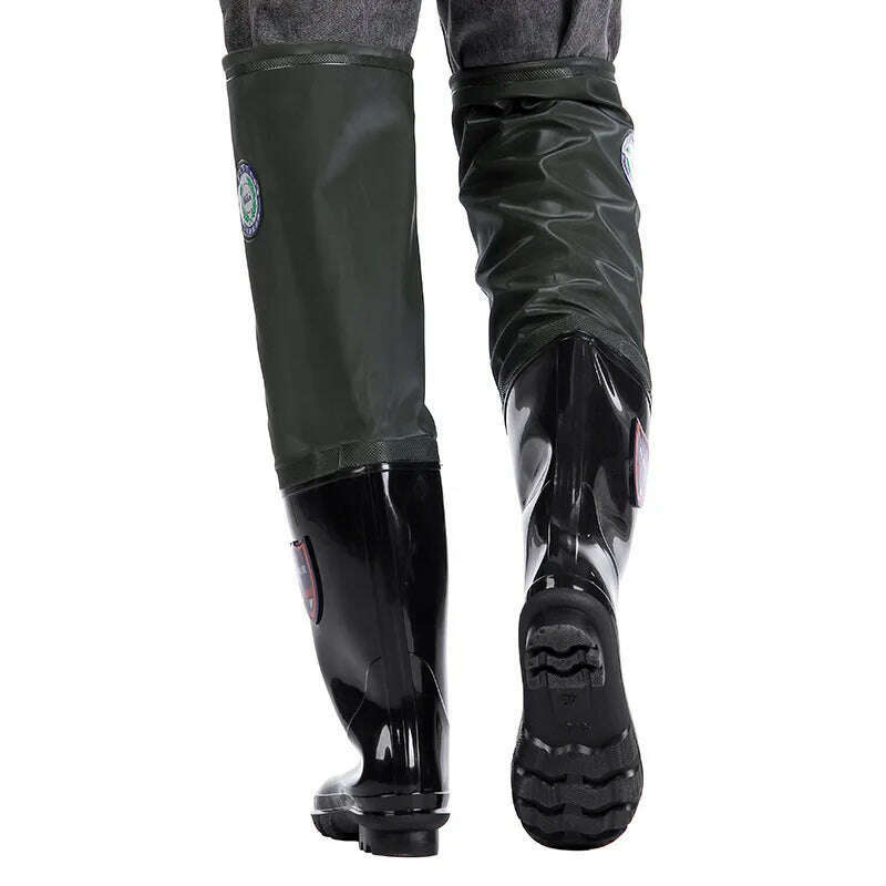 Thickened Super High Water Pants Multipurpose Rain Boots Wear-resistant Fishing Waders for Fishing Shoes Non-Slip Water Shoes - KIMLUD
