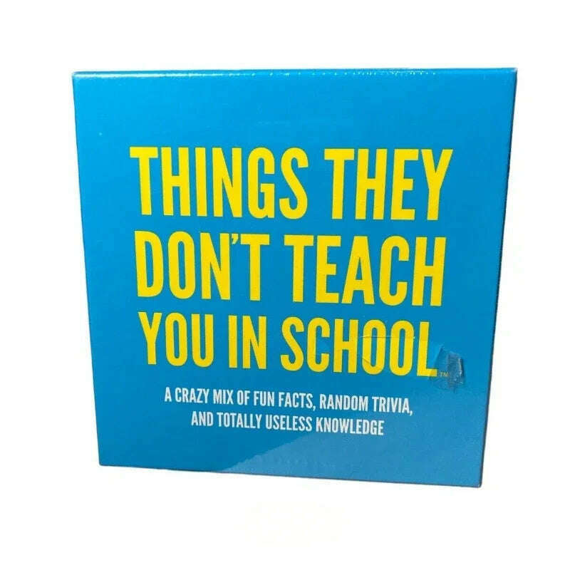 KIMLUD, Things They Don't Teach You in School Trivia Card Game Board games, KIMLUD Womens Clothes