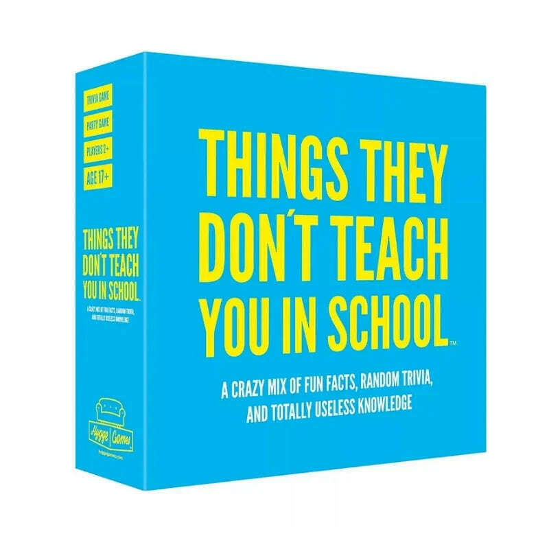 KIMLUD, Things They Don't Teach You in School Trivia Card Game Board games, Default Title, KIMLUD APPAREL - Womens Clothes
