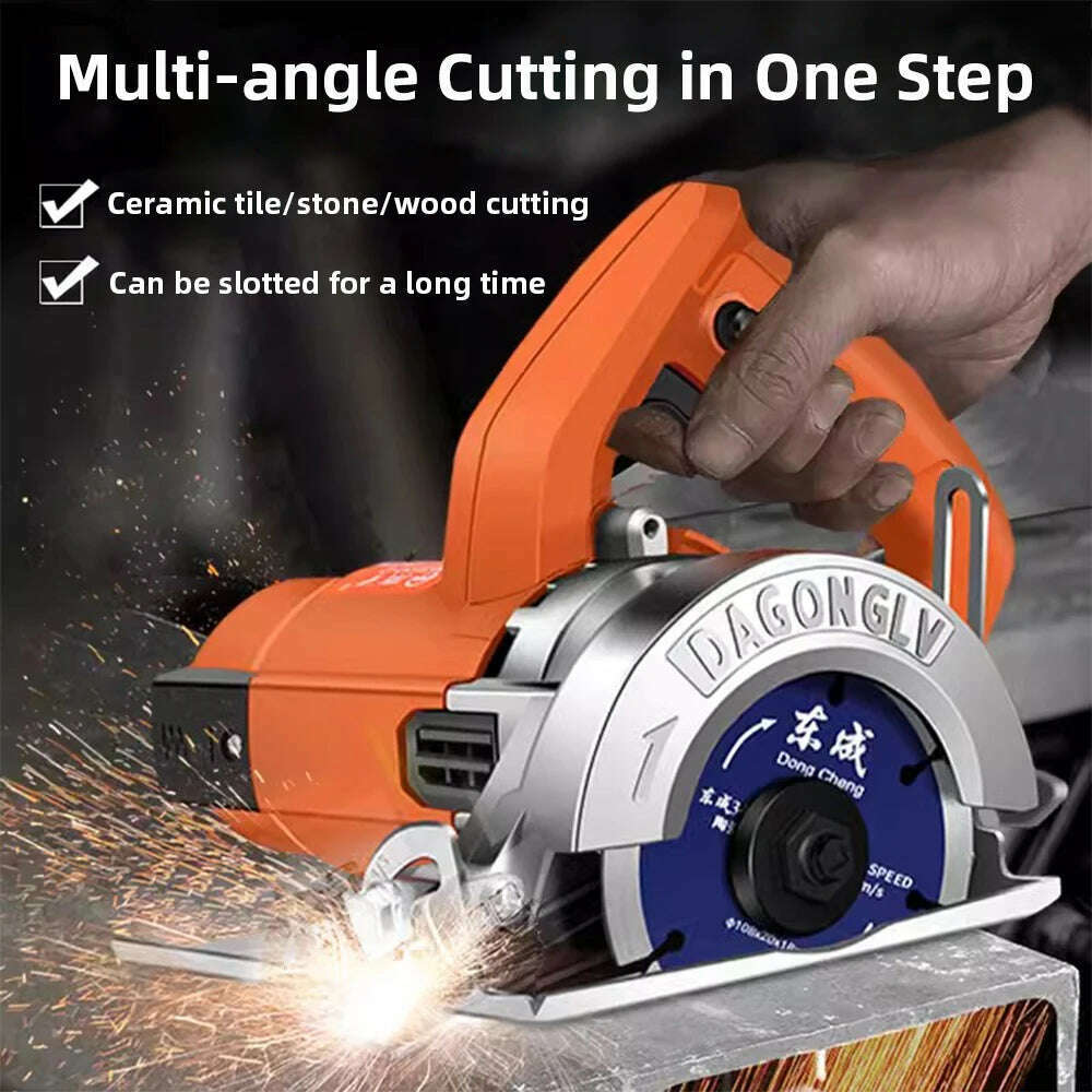 KIMLUD, Tile Cutting Machine Household Multifunctional Electric Saw Portable Grooving Machine Power Tools for Tile Metal Stone, KIMLUD Womens Clothes