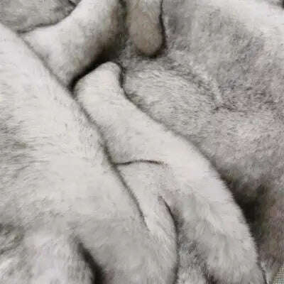 KIMLUD, TONGDI Plush Soft Warm Raschel Synthetic Fox Rabbit Hair Throw Blanket Thick Luxury For Girl Gift Winter Couch Cover Bed Sofa, A / 240x70cm (1.7kg) / CHINA, KIMLUD APPAREL - Womens Clothes