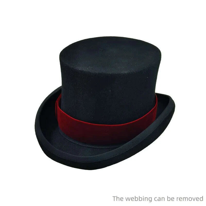 Top Hat - Magician Presidential High Hat - Wool | KIMLUD