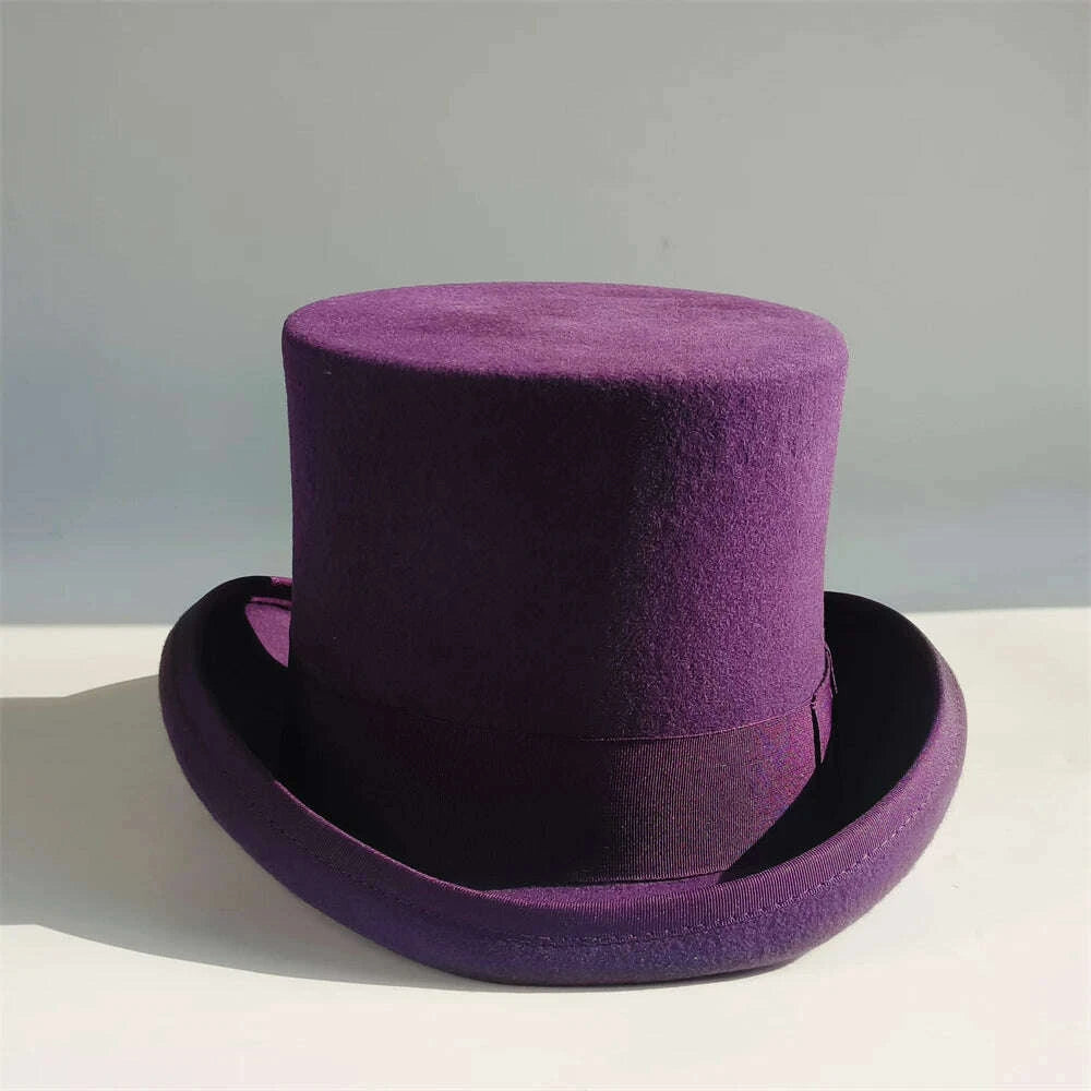 Top Hat - Magician Presidential High Hat - Wool | KIMLUD