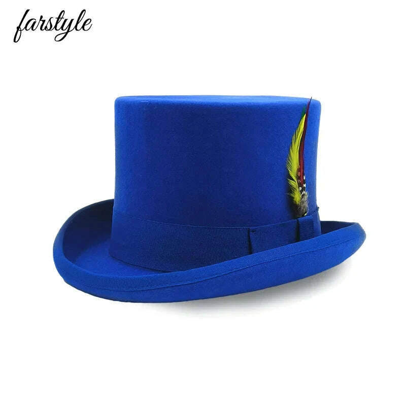Top Hat - Magician Presidential High Hat - Wool | KIMLUD