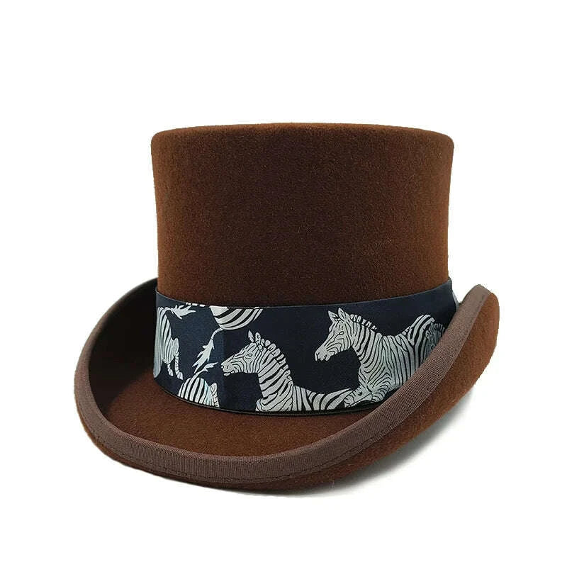 Top Hat - Magician Presidential High Hat - Wool | KIMLUD