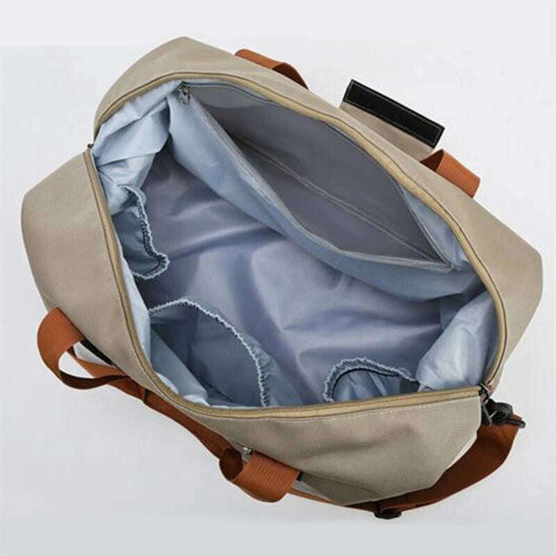 Travel Bag Male Female Large-Capacity Hand Luggage Dry-Wet Separation Sports Fitness Bag Short-Distance Travel Package - KIMLUD