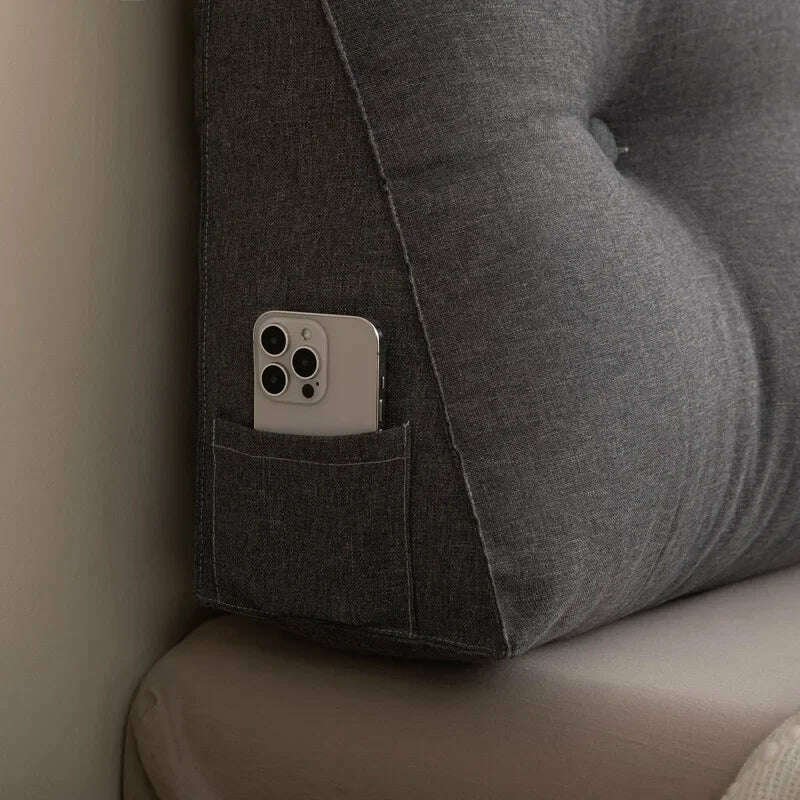 KIMLUD, Triangle Cushion Sofa Waist Cushion Tatami Triangle Cushion Waist Pillow Cushions Home Headboard Pillow with Removable Cover, KIMLUD Womens Clothes