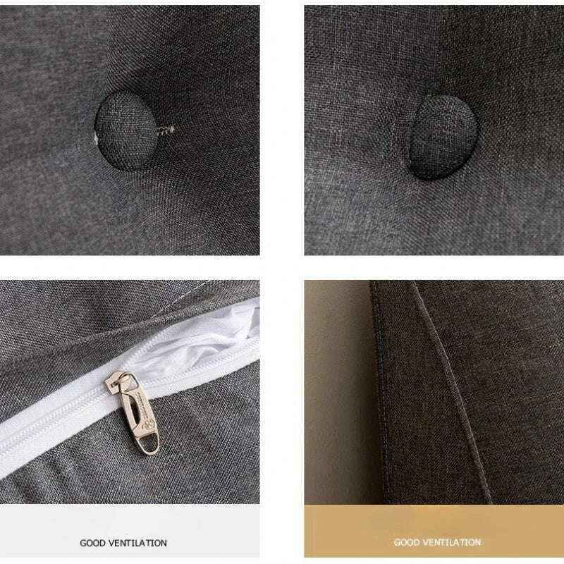 KIMLUD, Triangle Cushion Sofa Waist Cushion Tatami Triangle Cushion Waist Pillow Cushions Home Headboard Pillow with Removable Cover, KIMLUD Womens Clothes