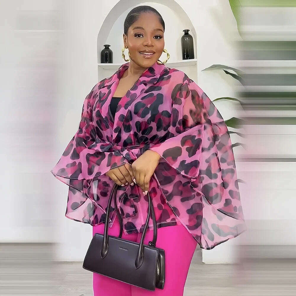 KIMLUD, Two 2 Piece Pant Sets Women Outfit Summer Clothes African Dresses for Women 2025 New in Sexys Matching Set Dames Africa Clothing, KIMLUD Womens Clothes