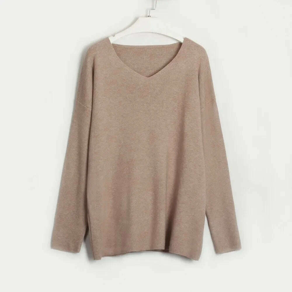 Two Piece Pant Sets for Women Casual V-neck Knitted Sweater Suits New Elegant Women's Sweater with Belt and Wide Leg Pant Sets - KIMLUD