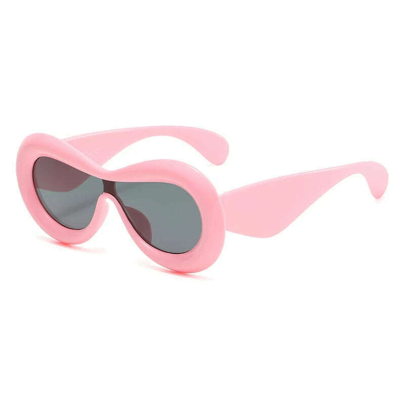 KIMLUD, Unique Candy Color Sexy Lip Y2k Sunglasses For Women New Luxury Brand Yellow Blue Gradient Sun Glasses Men Punk Hip Hop Shades, JH18162-C1, KIMLUD Womens Clothes