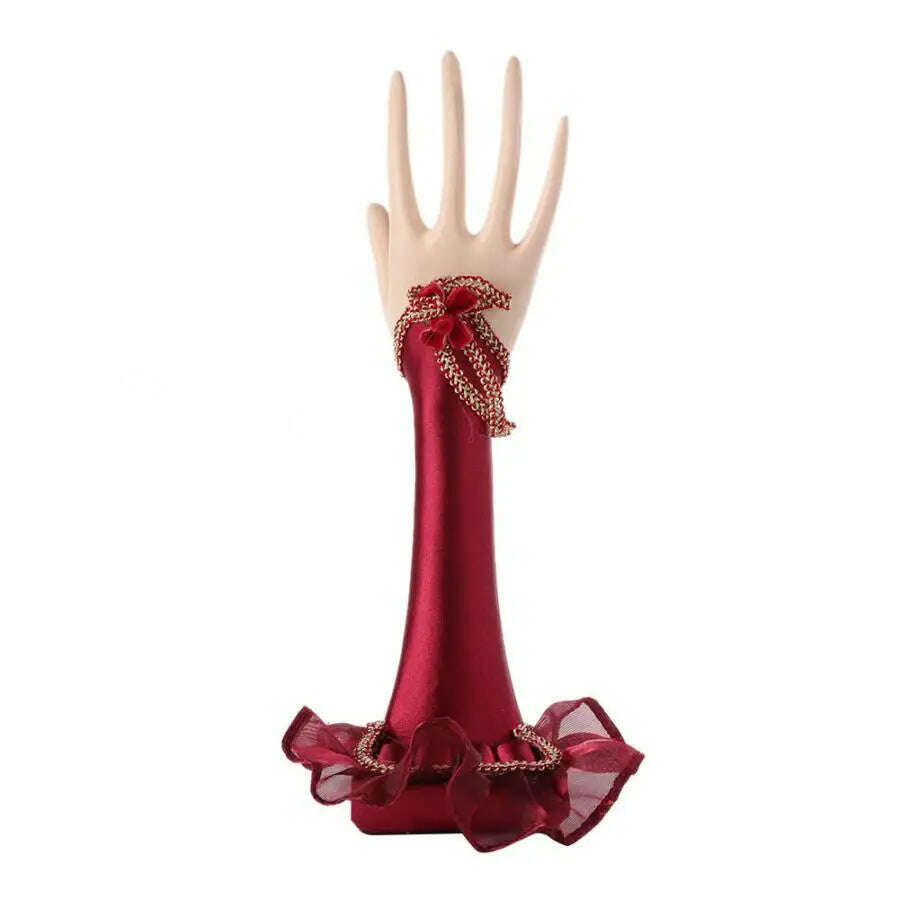 KIMLUD, Unique Jewelry Holder Display Stand Resin Crafts Home Decoration Necklace Earring Bracelet Organizer Storage Rack for Gift, KIMLUD Womens Clothes