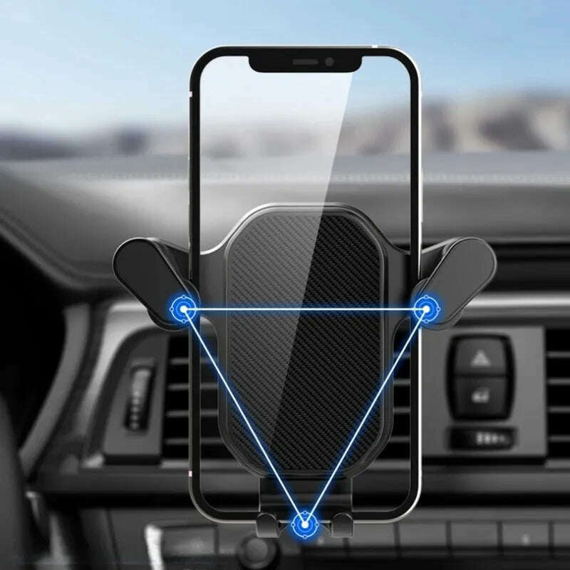 Universal Car Phone Holder Gravity Mobile Stand GPS Support Auto Air Vent Mount for IPhone 14 13 12 11 Pro Max Xr Xiaomi Samsung - KIMLUD