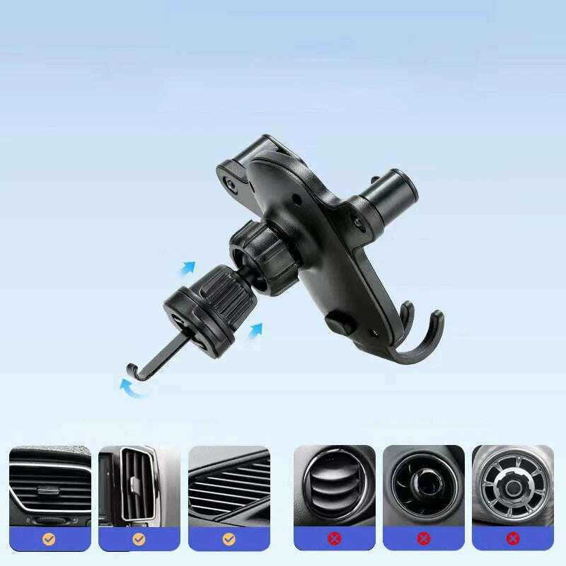 Universal Car Phone Holder Gravity Mobile Stand GPS Support Auto Air Vent Mount for IPhone 14 13 12 11 Pro Max Xr Xiaomi Samsung - KIMLUD