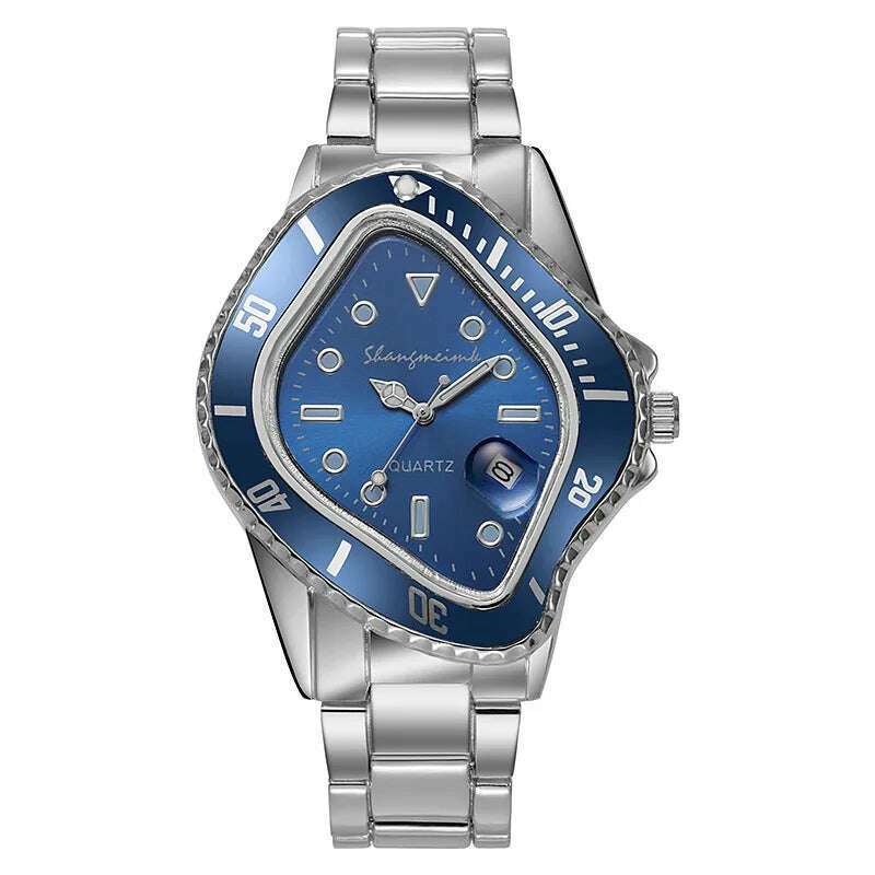 KIMLUD, Upgrade shangmeimk Watch for Men Unusual Conceptual Reloj Crash Melting Twist Case Quartz Wristwatch Male Man Green Black Clock, upgrade 06, KIMLUD Womens Clothes