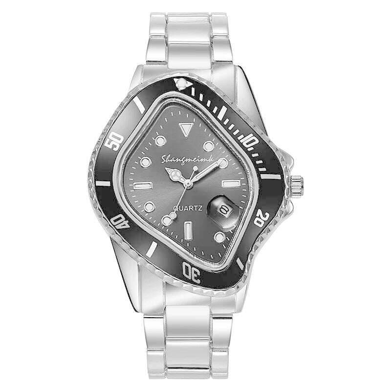 KIMLUD, Upgrade shangmeimk Watch for Men Unusual Conceptual Reloj Crash Melting Twist Case Quartz Wristwatch Male Man Green Black Clock, upgrade 05, KIMLUD Womens Clothes