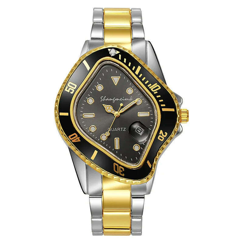 KIMLUD, Upgrade shangmeimk Watch for Men Unusual Conceptual Reloj Crash Melting Twist Case Quartz Wristwatch Male Man Green Black Clock, upgrade 01, KIMLUD Womens Clothes