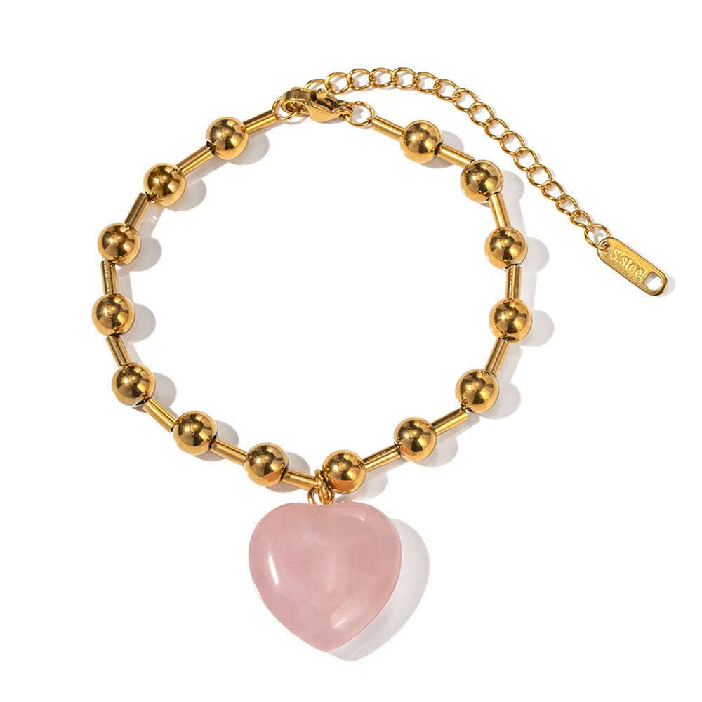 Uworld Minimalist Jewelry 18K Gold Plated Stainless Steel Round Ball Beads Chain Necklace for Women collares para mujer 2023 - KIMLUD