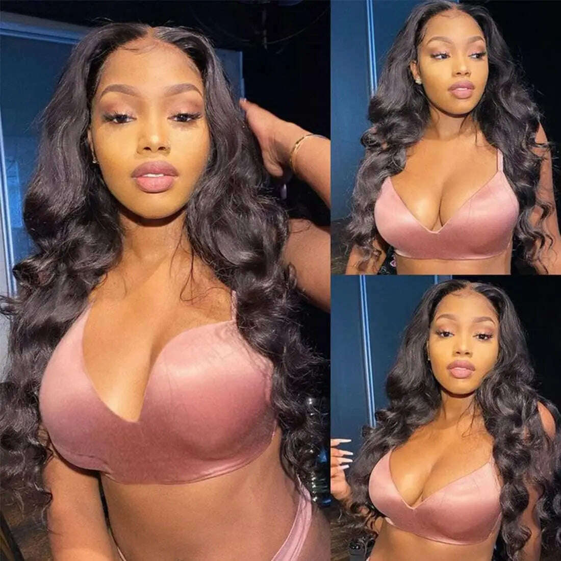 KIMLUD, V Part Wigs Body Wave Brazilian Virgin Human Hair Wigs For Black Women Upgrade U Part Glueless Wigs Full Head Clip In Half Wig, KIMLUD Womens Clothes