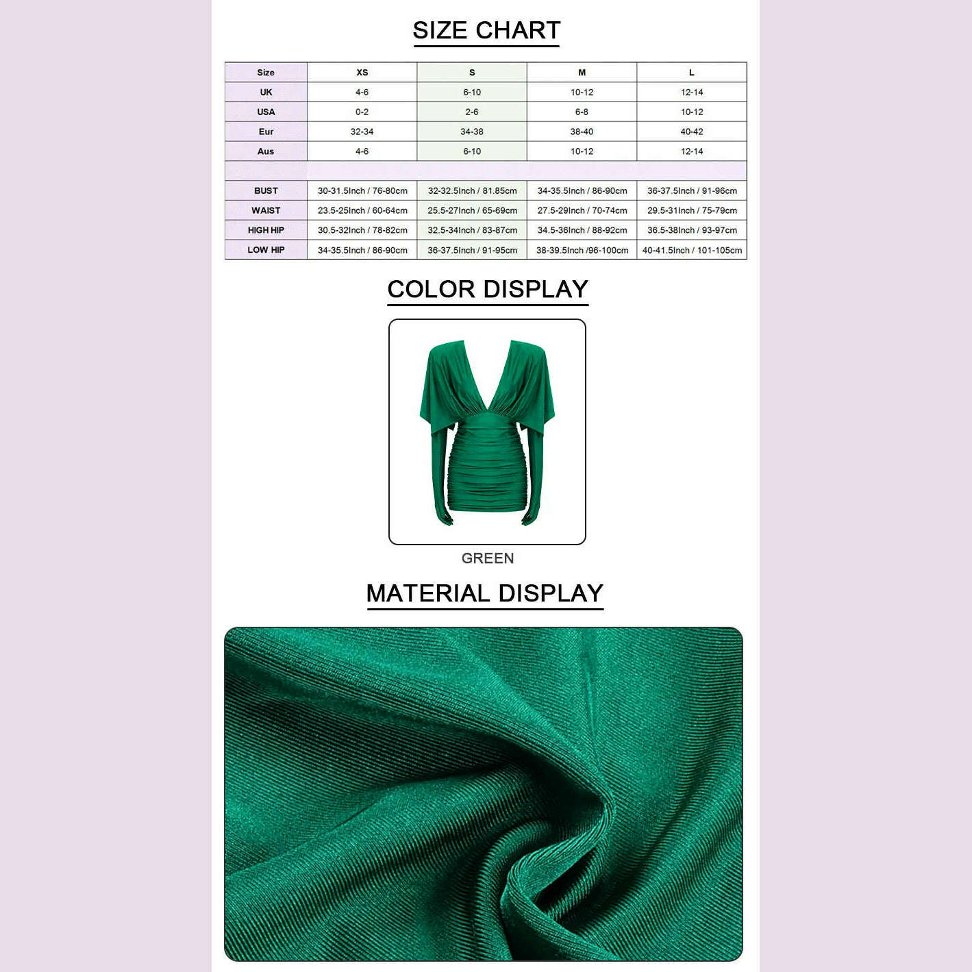 KIMLUD, VC Fashion Streetwear Women'S Dress For Special Event Sexy V Neck Draped Design Green Slim Thin Mini Dress With Gloves, KIMLUD Womens Clothes