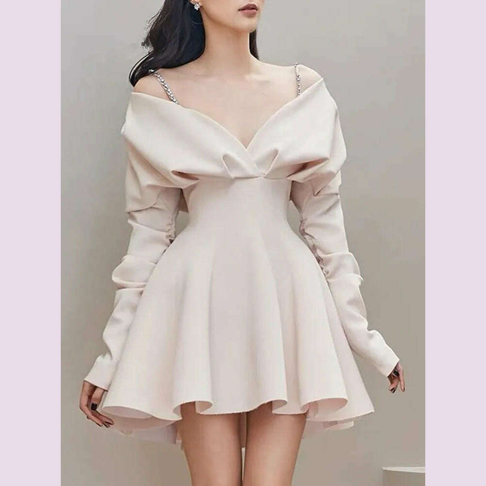 vgh party dress VGH Spliced Flower Velvet Ball Gown for Women Strapless Sleeveless Patchwork Gloves High Waist Curvy Evening Dresses Female New