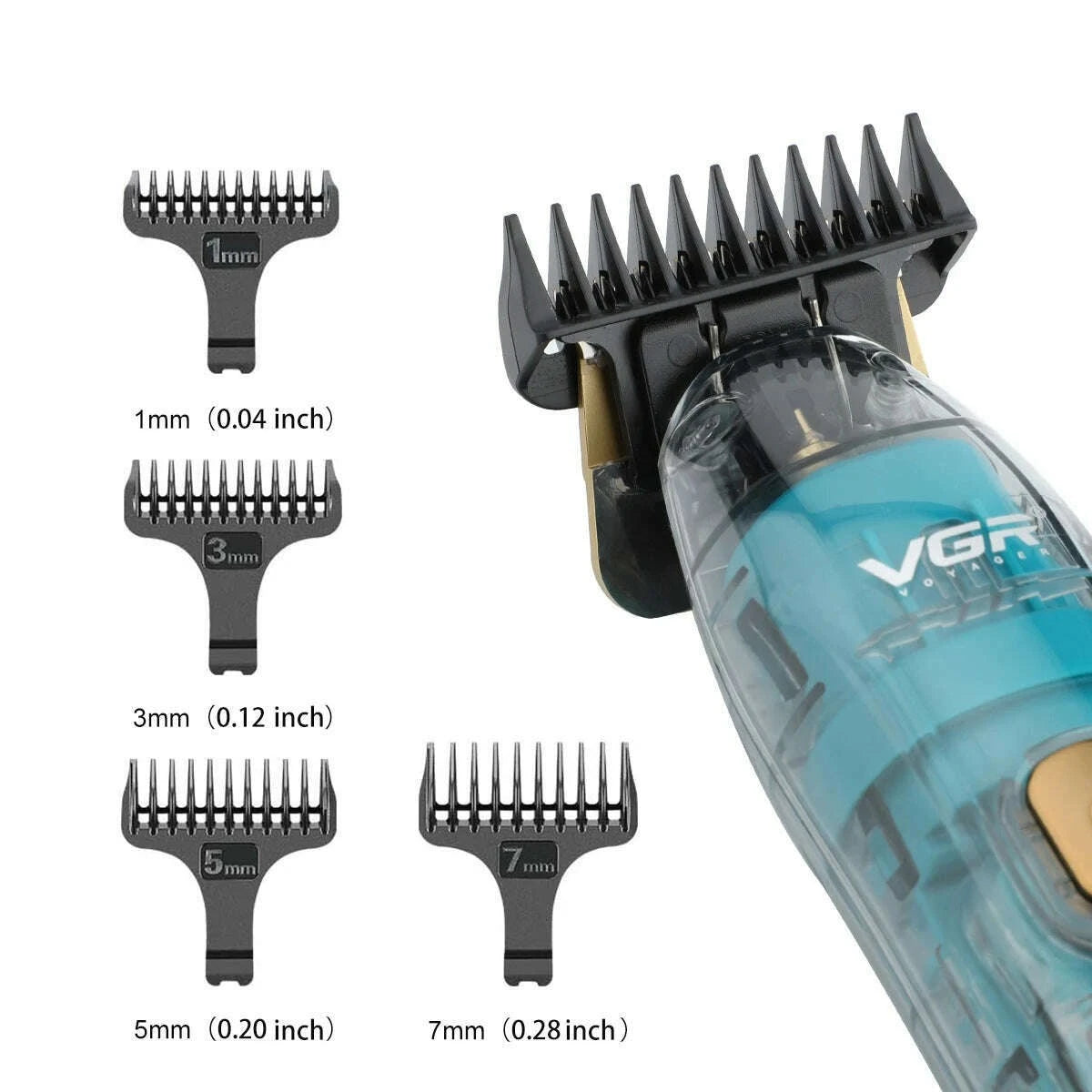 VGR Hair Trimmer Cordless Hair Cutting Machine Electric Hair Clipper Barber Haircut IPX7 Waterproof Zero Cutting Machine V-961 - KIMLUD