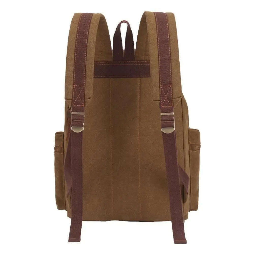 vintage canvas Backpacks Men And Women Bags Travel Students Casual For Hiking Travel Camping Backpack Mochila Masculina - KIMLUD