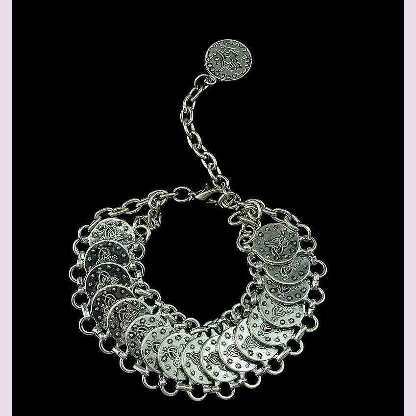 Vintage Coin Chain Tassel Bracelet for Women Bohemian Gypsy Ethnic Tribal Anklet Afghan Turkish Pakistan Indian Festival Jewelry - KIMLUD