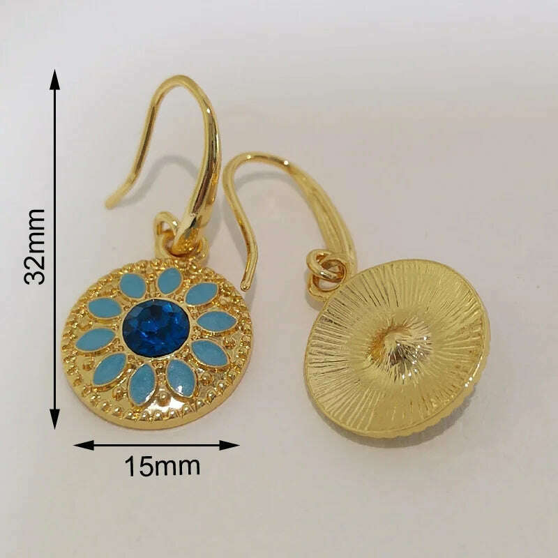 KIMLUD, Vintage Fine Beautiful Jewelry Dangling Drop Earrings, KIMLUD Womens Clothes