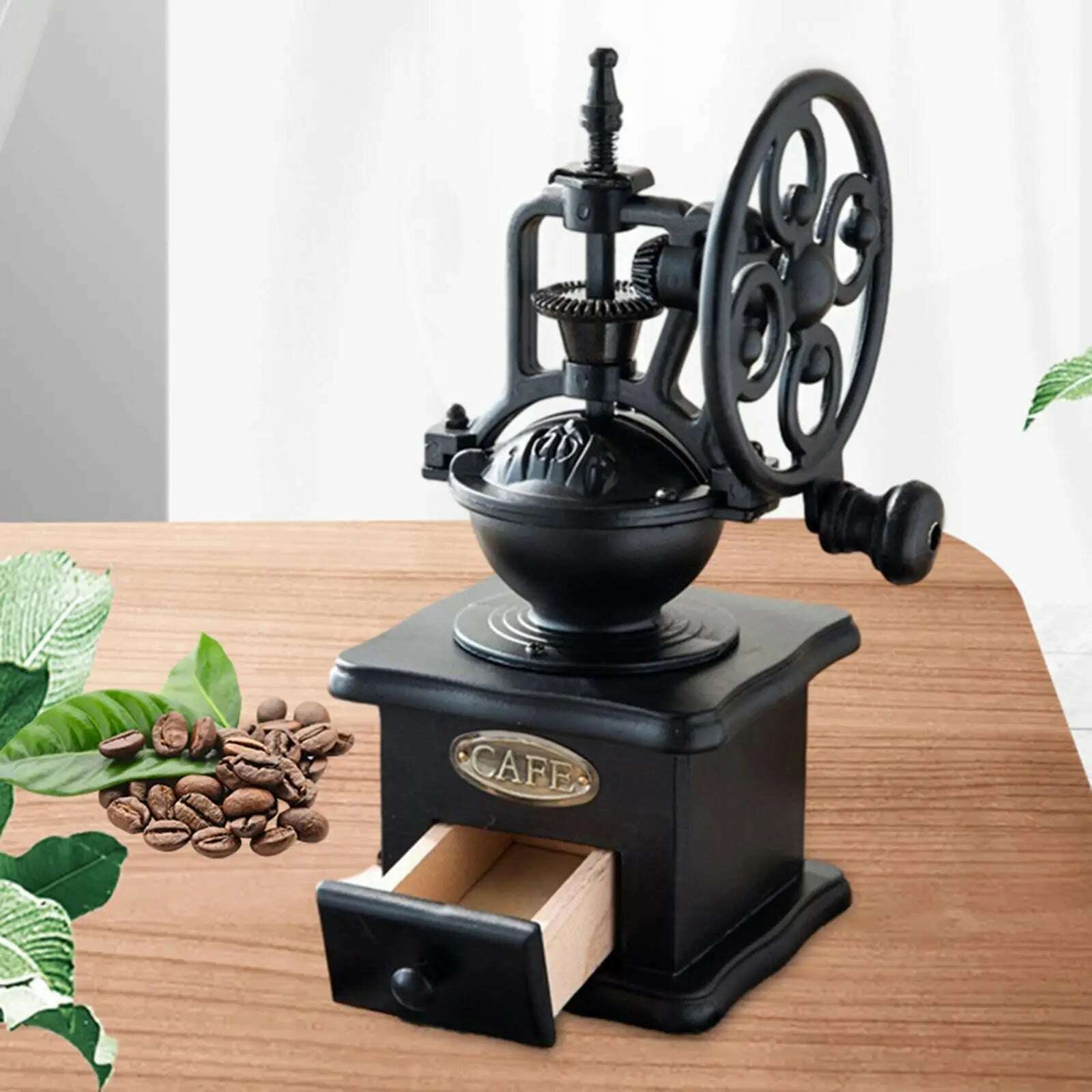 KIMLUD, Vintage Hand Crank Coffee Grinders Portable Multipurpose Durable Coffee Bean Mill Grinding for Camping Kitchen Home Cafe Picnic, KIMLUD Womens Clothes