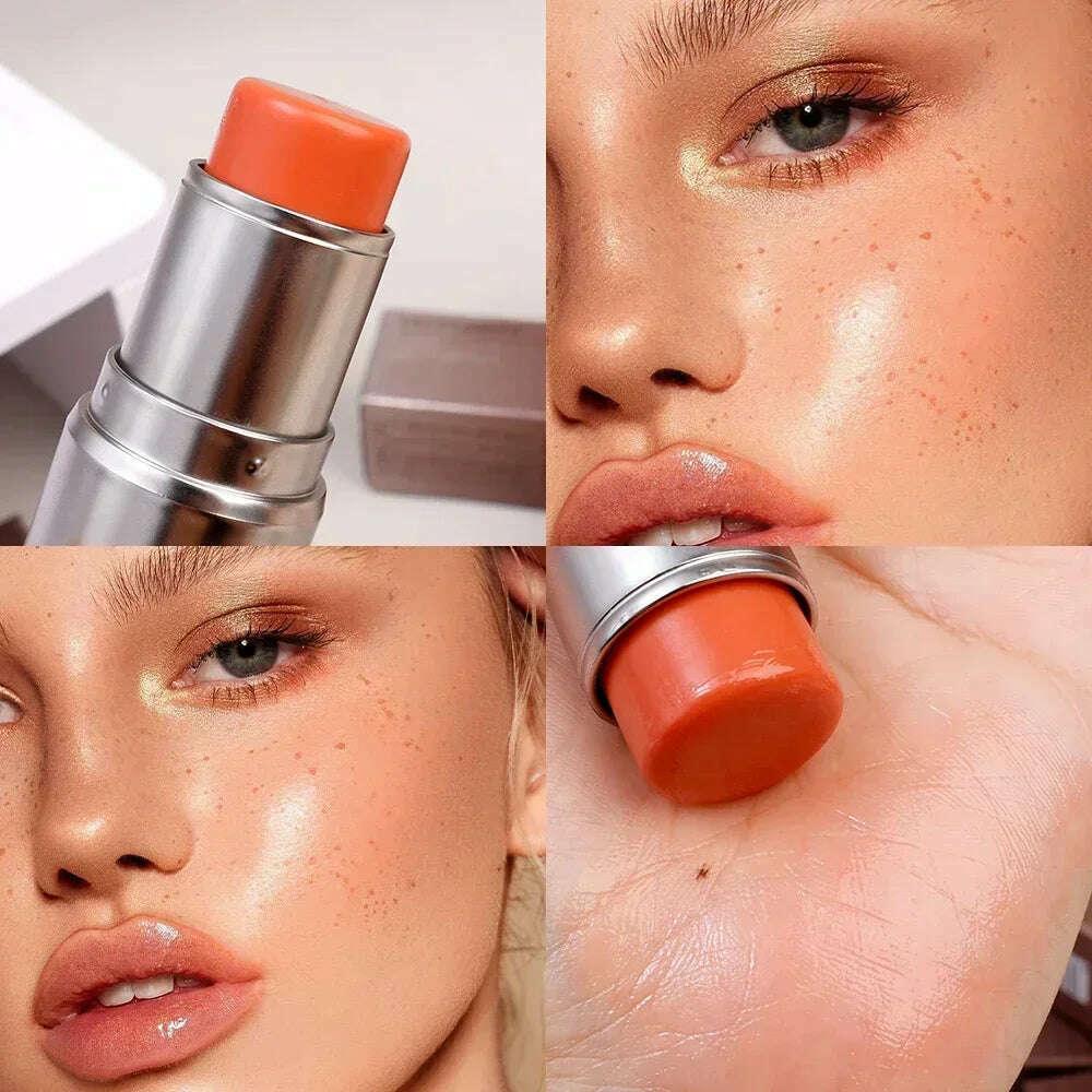KIMLUD, Water Light Shimmer Highlighter Blush Stick Waterproof Face Contour Illuminator Lasting Brighten Face Contouring Rouge Cosmetics, KIMLUD Womens Clothes