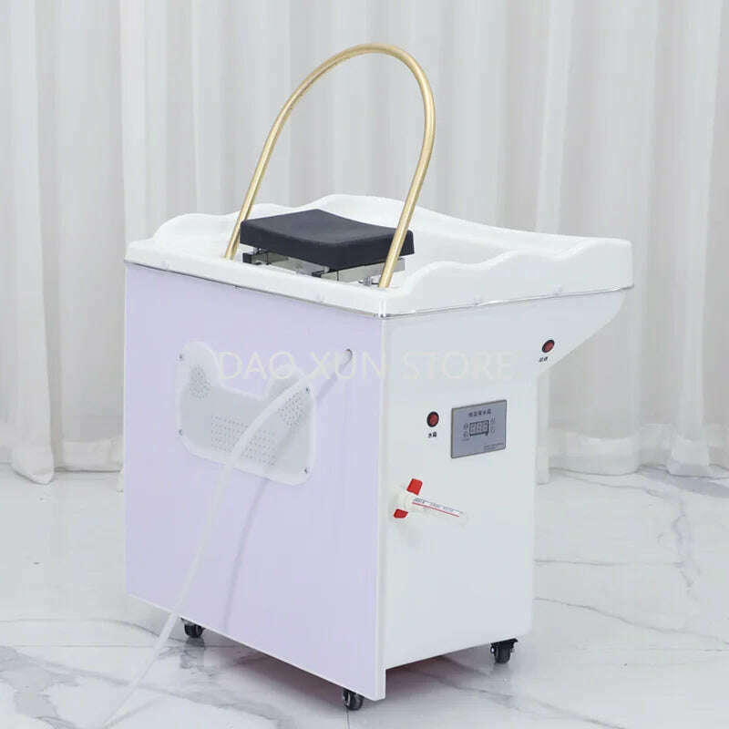 Water Tank Shampoo Wash Chair Move Steam Head Spa Water Circulation Head Hair Therapy Krzeslo Szampon Salon Equipment MQ50SC - KIMLUD
