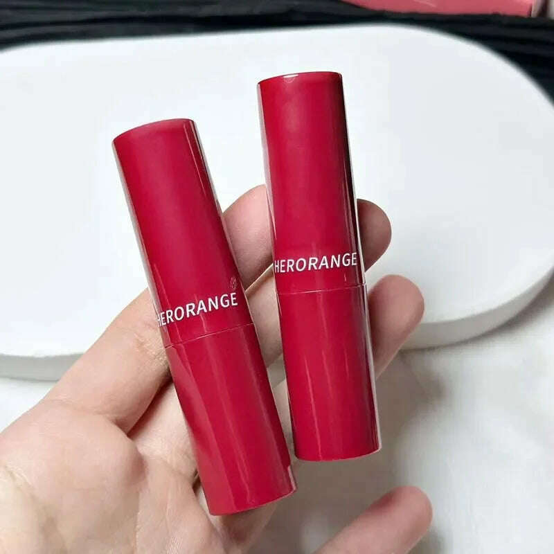 Waterproof Jelly Solid Lipstick Pen Mirror Watergloss Lip Glaze Moisturizing Sexy Lip Plumper Long-lasting Lips Makeup Cosmetic - KIMLUD