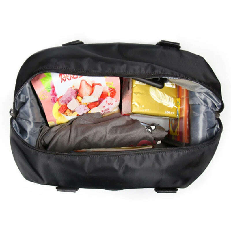 KIMLUD, Waterproof Oxford Black Travel Handbag Backpack Storage Men Business Boston Bag Large Capacity Sport Men Fitness Shoulder Bags, KIMLUD Womens Clothes