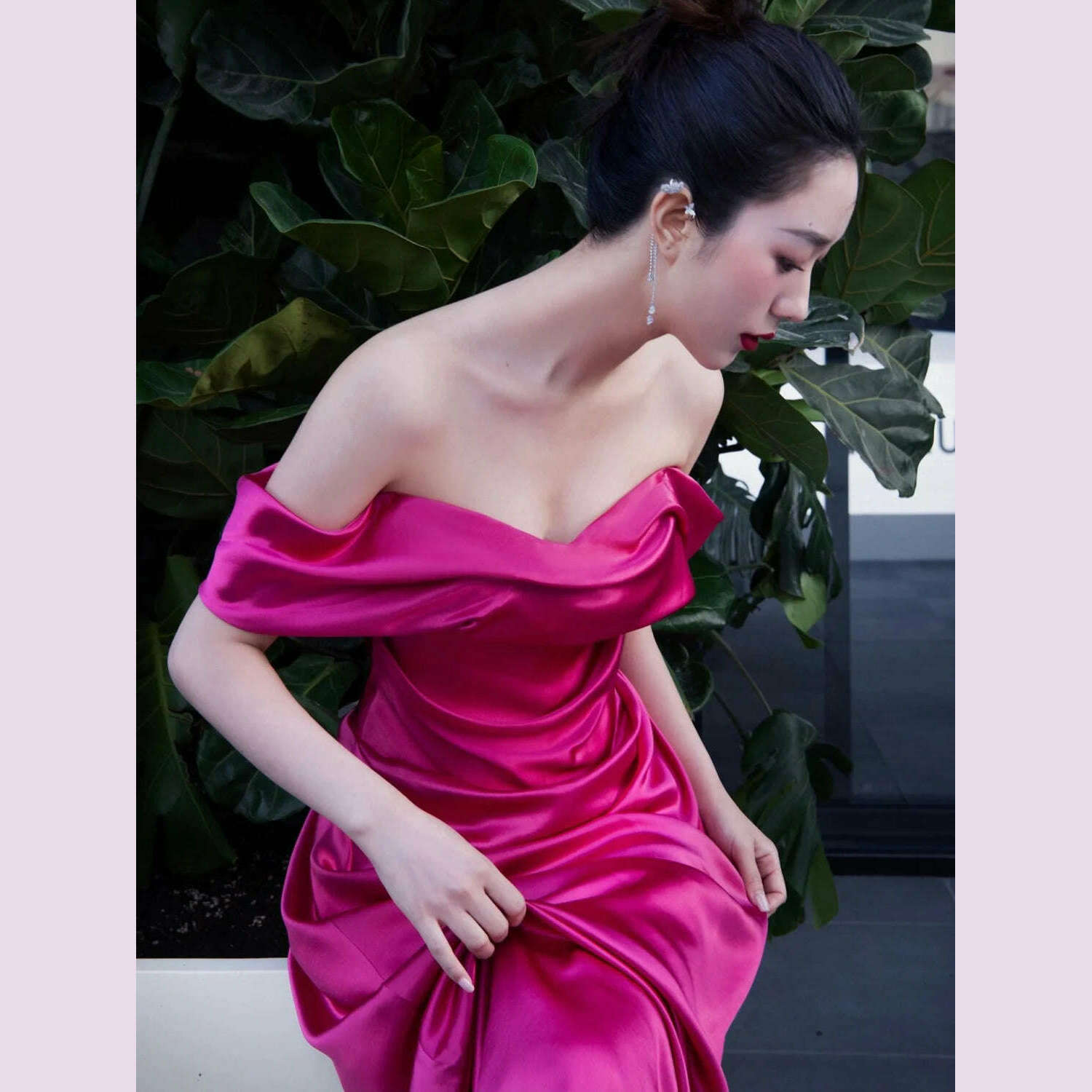 Wedding Elegant Party Dresses for Women 2023 Autumn Casual Evening Korean Style Midi Dress Female Slash Neck Vintage Dresses New - KIMLUD