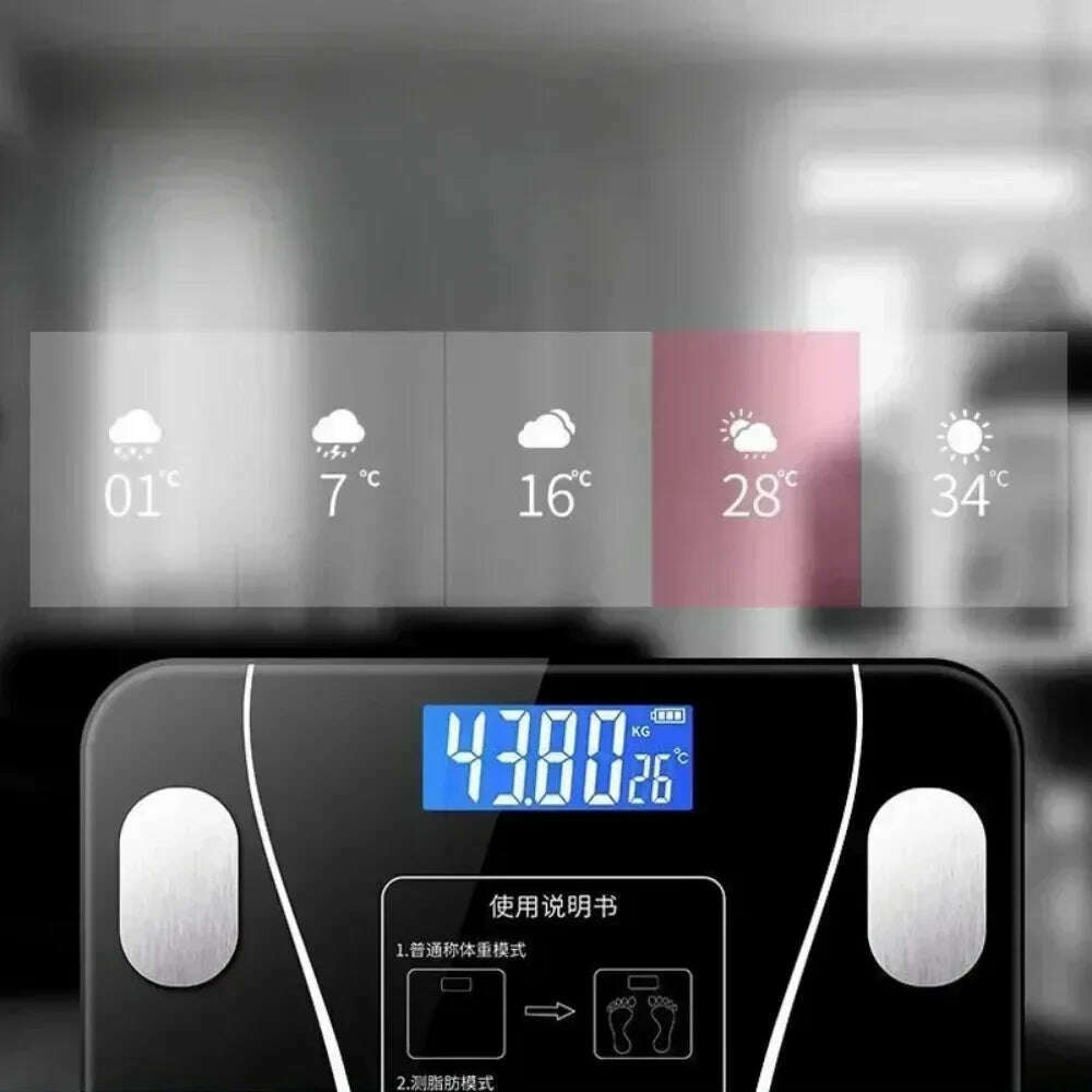 KIMLUD, Weighing Scale Healthy Smart Height Body Fat Scale Home Charging Healthy Body Scale Weight Scale Electronic Scale, KIMLUD Womens Clothes