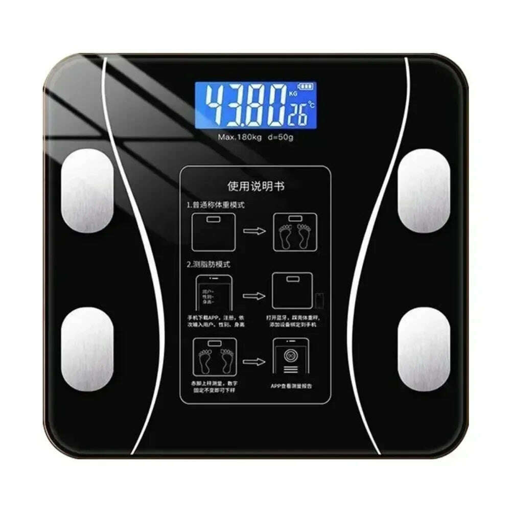 KIMLUD, Weighing Scale Healthy Smart Height Body Fat Scale Home Charging Healthy Body Scale Weight Scale Electronic Scale, KIMLUD Womens Clothes