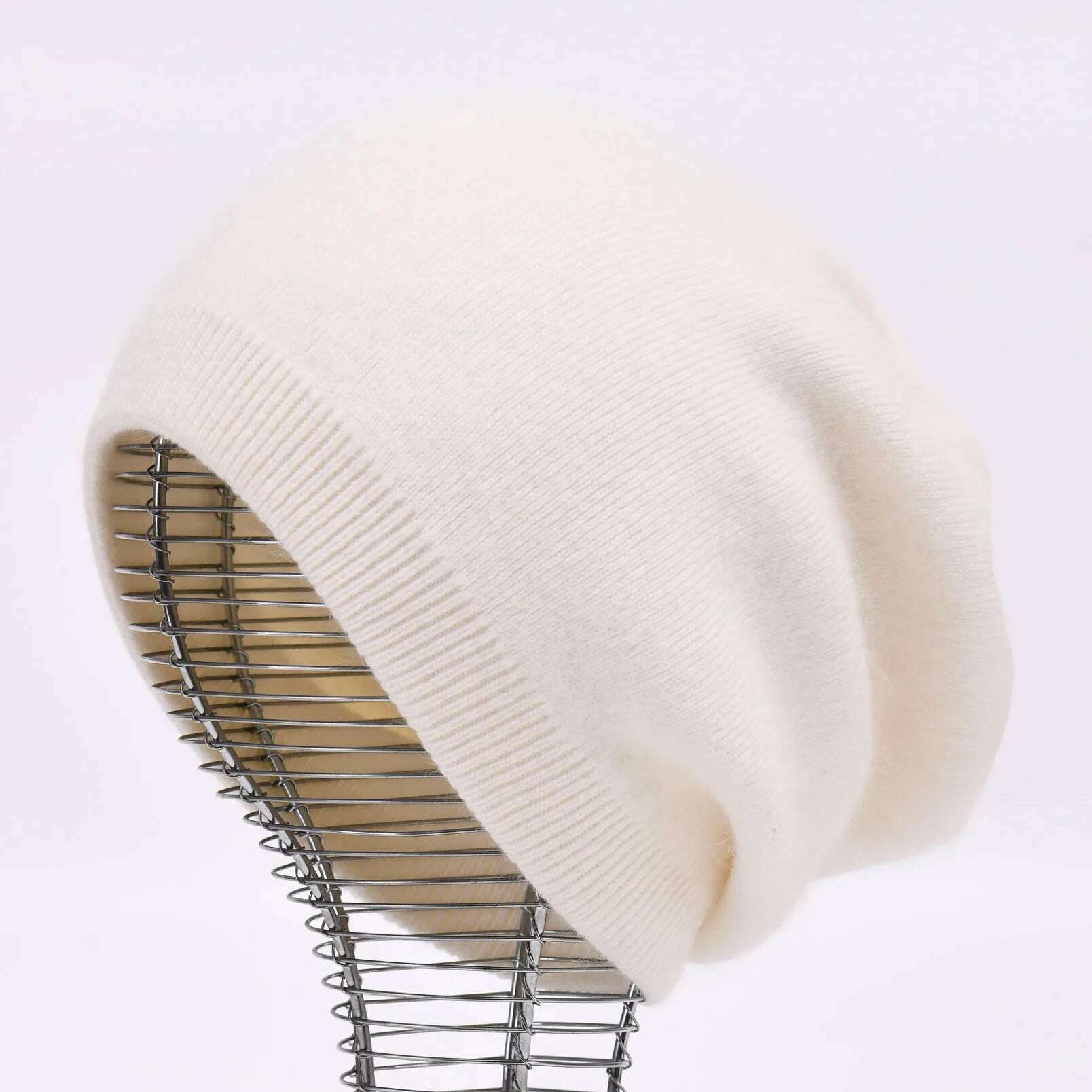 KIMLUD, Winter Hat Beanie Plain Knitted Autumn Winter Warm Cashmere Soft Slouchy Skull Caps Beanies Men Women Street Hats, White, KIMLUD APPAREL - Womens Clothes