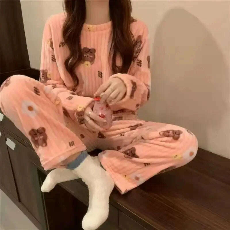 KIMLUD, Winter Hoodies Sweatshirt Women Men Pullover Fleece Giant TV Oversized Blanket with Long Flannel Sleeves, B0858-Pink / One Size, KIMLUD APPAREL - Womens Clothes