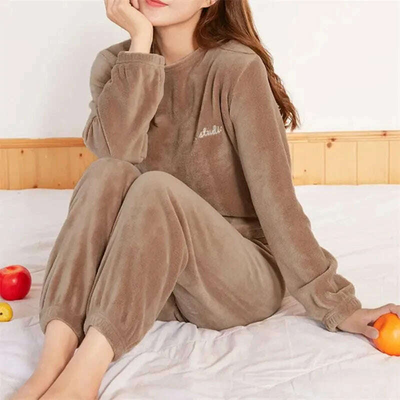 KIMLUD, Winter Hoodies Sweatshirt Women Men Pullover Fleece Giant TV Oversized Blanket with Long Flannel Sleeves, B0092-khaki / One Size, KIMLUD APPAREL - Womens Clothes